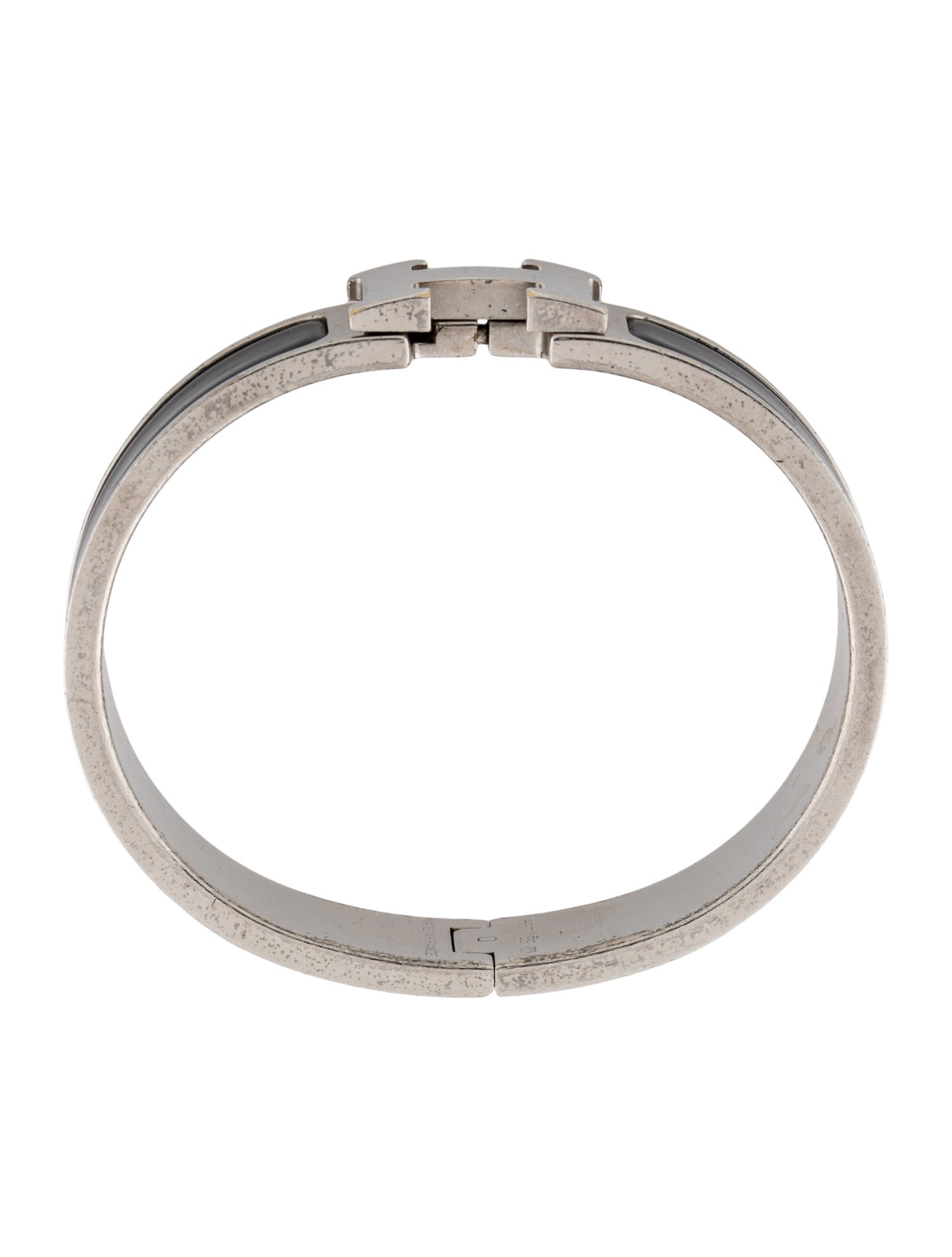 Hermès Enamel Clic H Bangle Bracelet